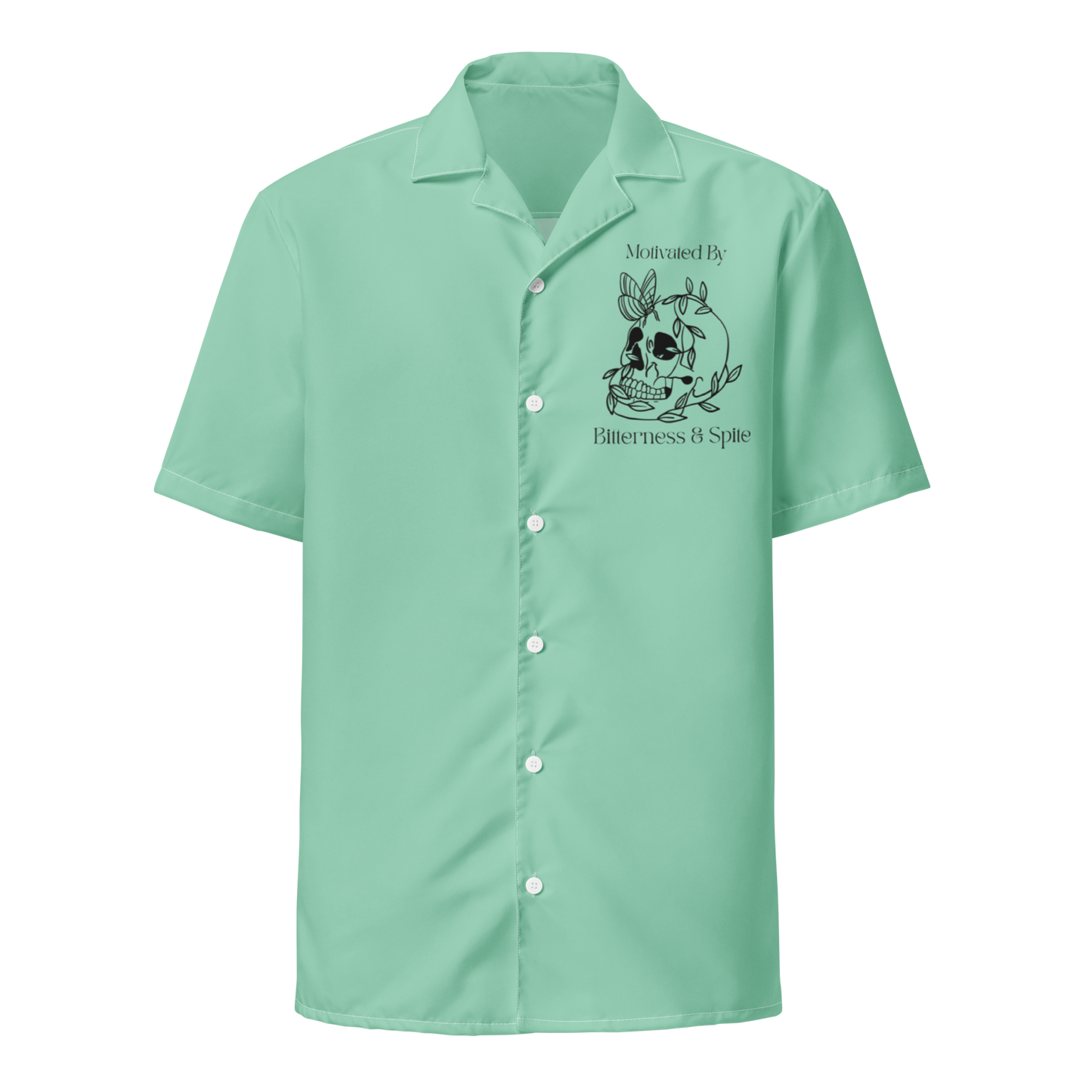 Motivated by Bitterness & Spite Unisex Button Shirt