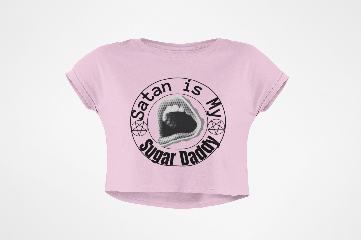 Satan is My Sugar Daddy Women’s Crop Top