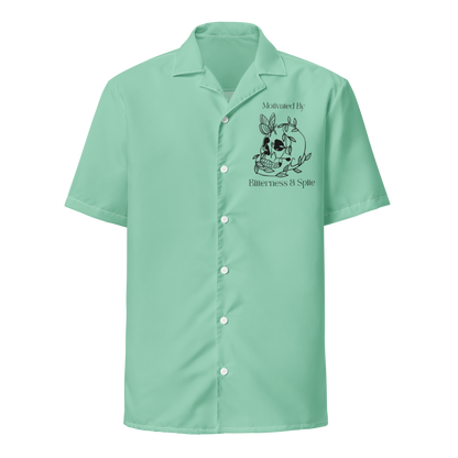 Motivated by Bitterness & Spite Unisex Button Shirt